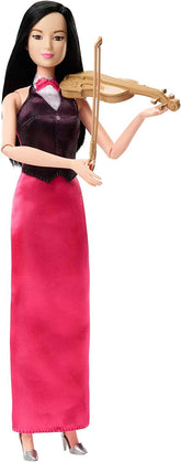 Barbie Career Violinist Musician Doll with Violin and Bow for Kids Ages 3+